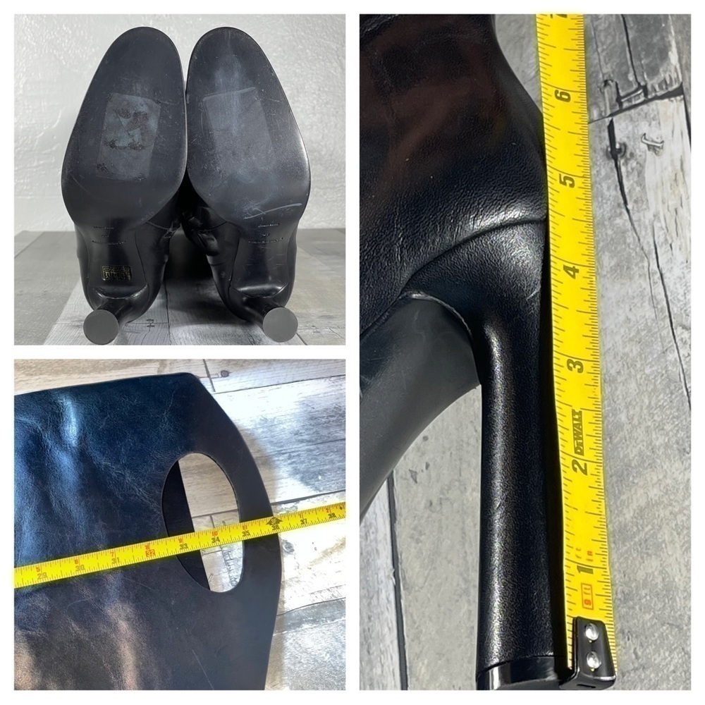Burberry Black 110 Cutout Thigh-High Leather Boots Size - 10 .US / 40 .EU $2590 - Picture 12 of 15